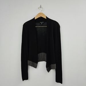Eileen Fisher Open Front Cardigan Black Sz SP